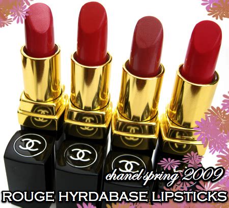 Chanel Spring 2009 Hydrabase Lipsticks: Red, Coral and Pink 